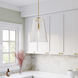 Saben 1 Light 9.1 inch Vintage Brass Indoor Pendant Ceiling Light
